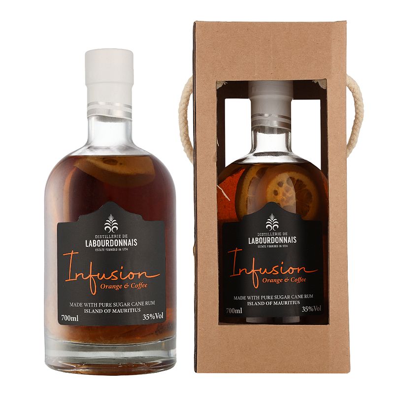 Foto van Labourdonnais orange & coffee 70cl rum + giftbox