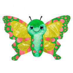 Foto van Lumo stars knuffel butterfly hope junior 15 cm pluche groen/geel