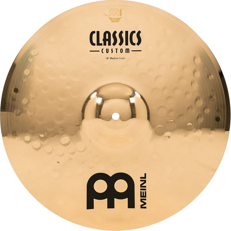 Foto van Meinl cc16mc-b classics custom 16 brilliant medium crash bekken