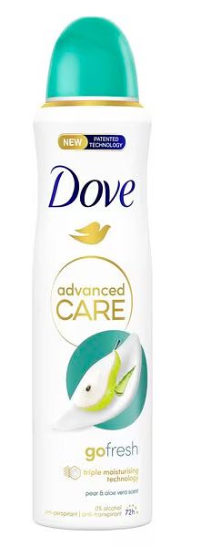 Foto van Dove go fresh pear & aloë vera deodorant spray