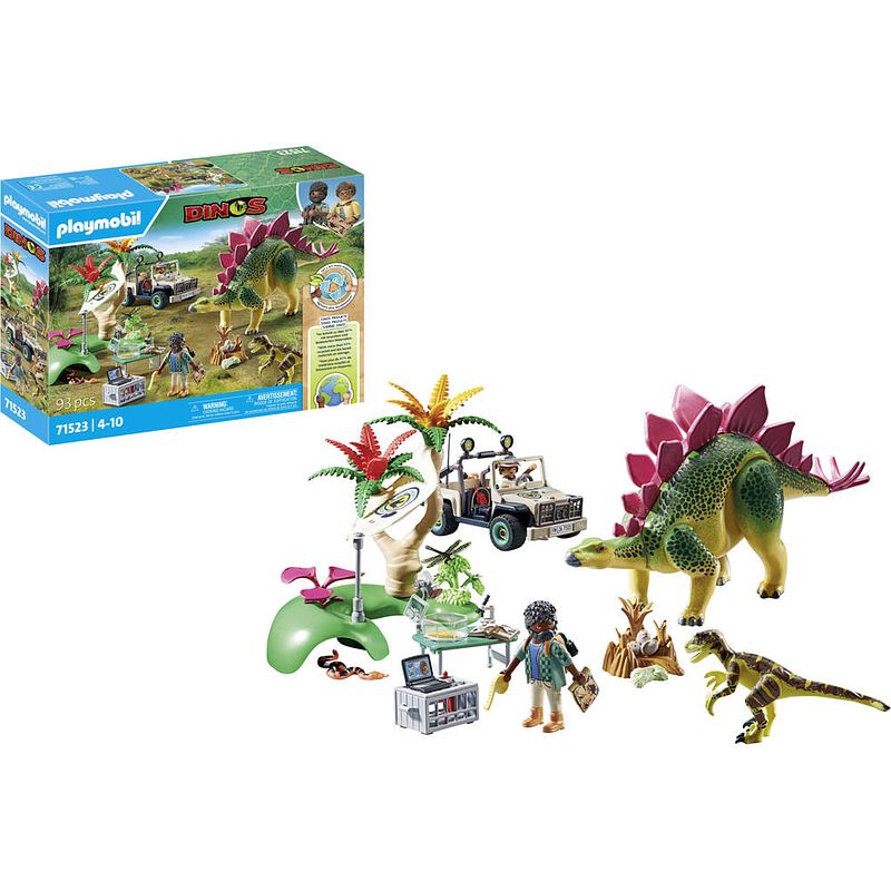 Foto van Playmobil dinos onderzoeksstation met dinosaurussen 71523