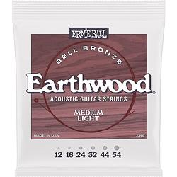 Foto van Ernie ball 2346 earthwood bell bronze medium light 12-54 snarenset voor westerngitaar