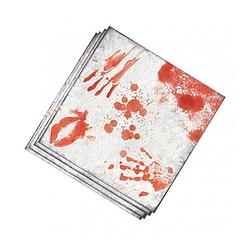 Foto van Thema feest papieren servetten bloederige print 40x stuks - feestservetten