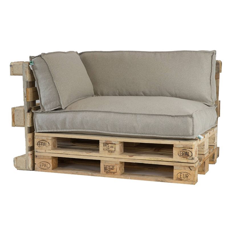 Foto van 2l home & garden palletkussenset metro lounge beige - 3 delige set