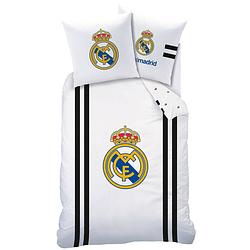 Foto van Real madrid maillot dekbedovertrek - eenpersoons - 140 x 200 cm - wit