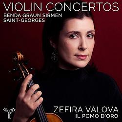 Foto van Violin concertos - benda, graun, saint-georges, sirmen - cd (5051083179843)