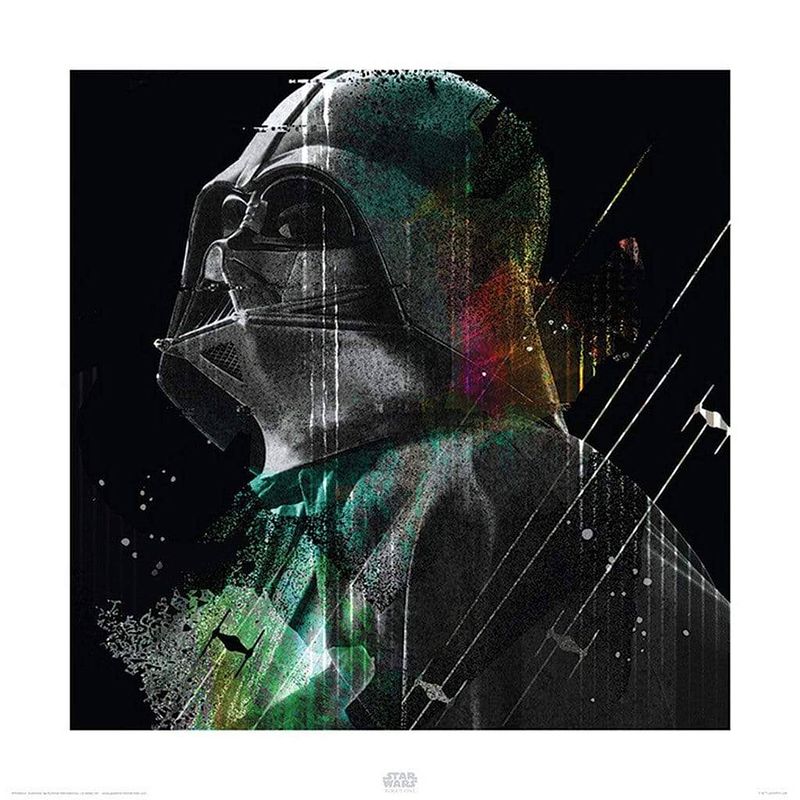 Foto van Pyramid star wars rogue one darth vader lines kunstdruk 40x40cm