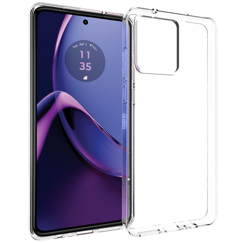 Foto van Accezz clear backcover motorola moto g84 telefoonhoesje transparant