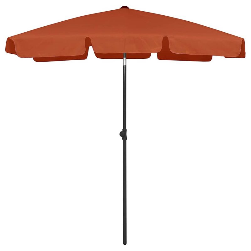 Foto van Vidaxl strandparasol 180x120 cm terracottakleurig