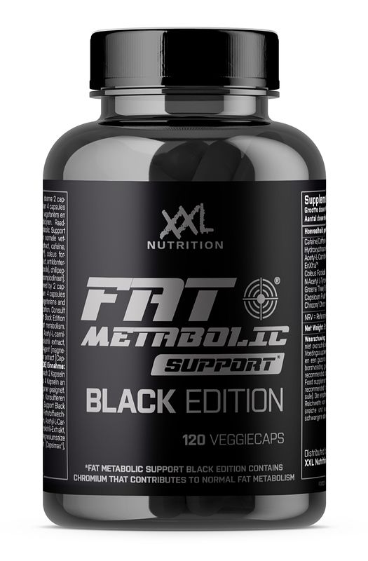 Foto van Xxl nutrition fat metabolic support - black edition