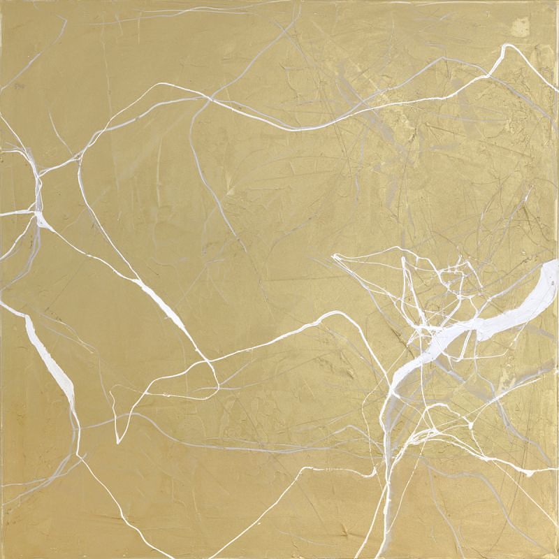 Foto van Wanddecoratie gold marble