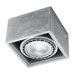 Foto van Sollux plafondlamp quatro 1 lichts beton
