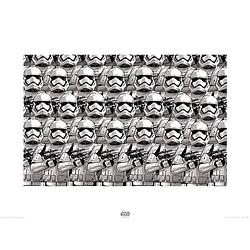 Foto van Pyramid star wars episode vii stormtrooper pencil art kunstdruk 80x60cm