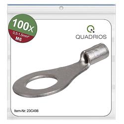 Foto van Quadrios 23c498 ringkabelschoen dwarsdoorsnede (max.): 1.5 mm² gat diameter: 6.5 mm ongeïsoleerd 100 stuk(s)