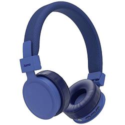 Foto van Hama freedom lit on ear headset bluetooth stereo blauw vouwbaar, headset, volumeregeling