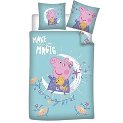 Foto van Peppa pig dekbedovertrek, make your own magic - eenpersoons - 140 x 200 - polyester