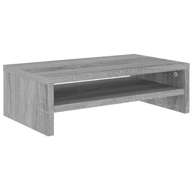 Foto van Vidaxl monitorstandaard 42x24x13 cm bewerkt hout grijs sonoma eiken