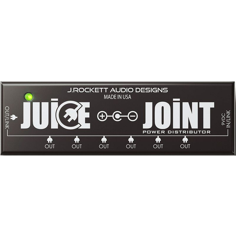 Foto van J. rockett juice joint stroomverdeler voor effectpedalen