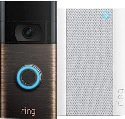 Foto van Ring video doorbell gen. 2 lichtbrons + chime pro gen. 2