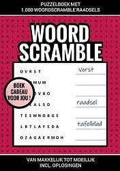 Foto van Boek cadeau voor jou! - puzzelboek met 1.000 woord scramble raadsels - boek cadeau - paperback (9789464800401)