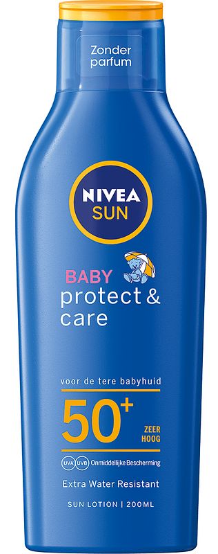 Foto van Nivea sun baby verzorgende zonnemelk spf50+ 200ml