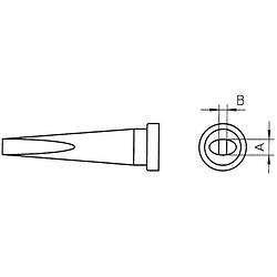 Foto van Weller lt-m soldeerpunt beitelvorm, lang grootte soldeerpunt 3.2 mm inhoud: 1 stuk(s)