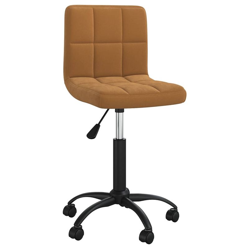 Foto van The living store eetkamerstoelen - fluweel - 40x47 cm - bruin