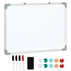 Foto van White board - memobord - magnetisch tekenbord - 60 x 1,8 x 45cm
