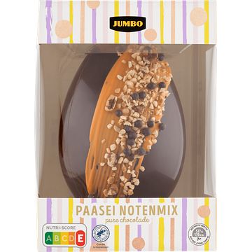 Foto van Jumbo paasei notenmix pure chocolade 250g