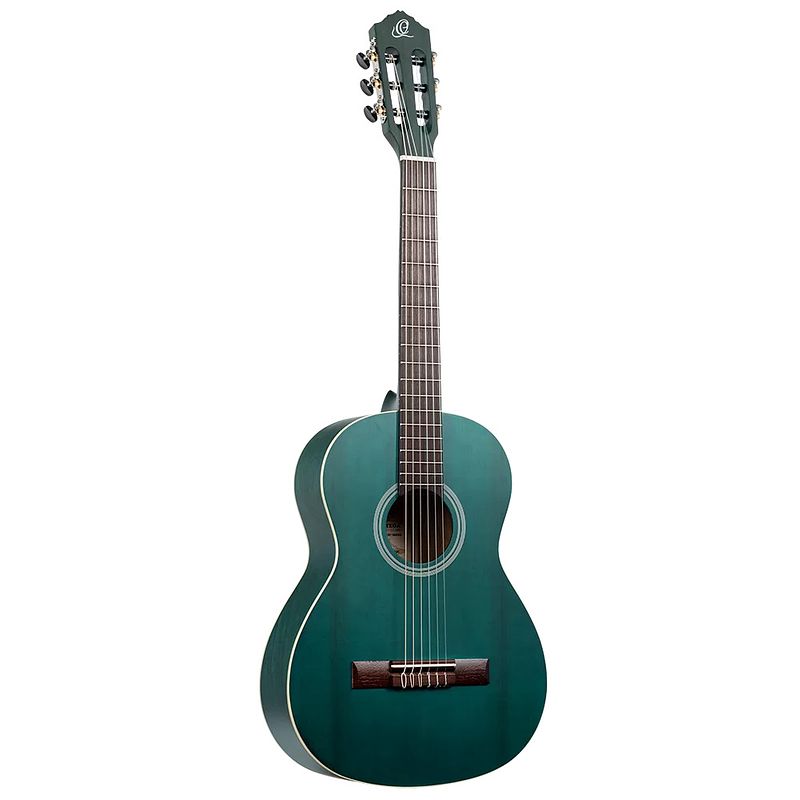 Foto van Ortega student series rst5m-3/4oc 3/4-size guitar ocean blue klassieke gitaar 3/4-model