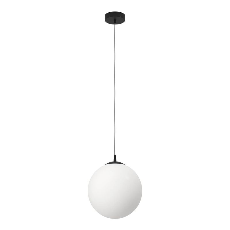 Foto van Eglo rondo 3 hanglamp - e27 - ø 30 cm - zwart/wit