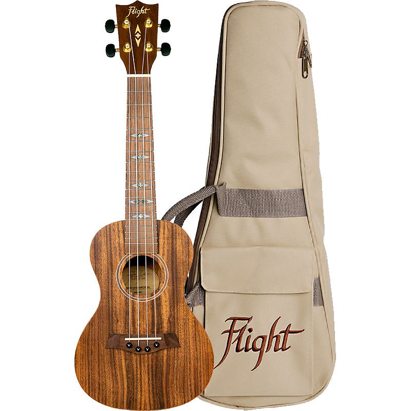 Foto van Flight supernatural series duc440 acacia concert ukelele met gigbag