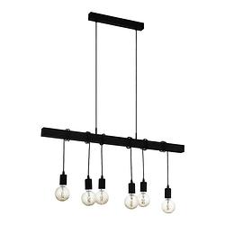 Foto van Eglo townshend hanglamp - e27 - 100 cm - zwart