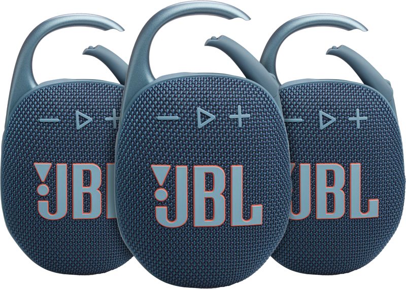 Foto van Jbl clip 5 blauw 3-pack