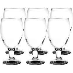Foto van Glasmark bierglazen - 12x - op voet - 500 ml - glas - speciaal bier - bierglazen