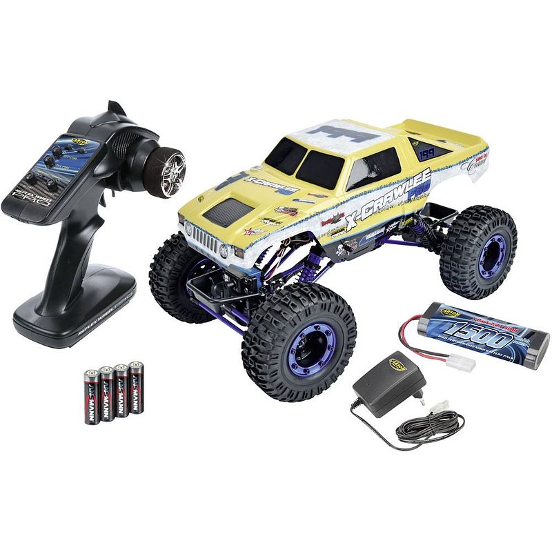 Foto van Carson modellsport crawlee 1:10 brushed rc auto elektro crawler 4wd 100% rtr 2,4 ghz