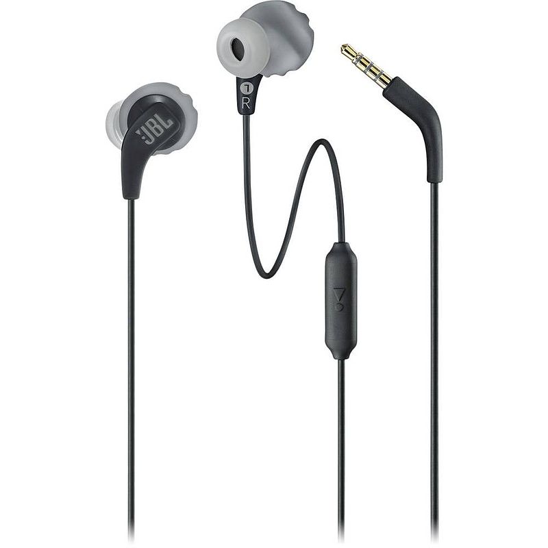 Foto van Jbl endurance run in ear oordopjes sport kabel zwart headset, bestand tegen zweet