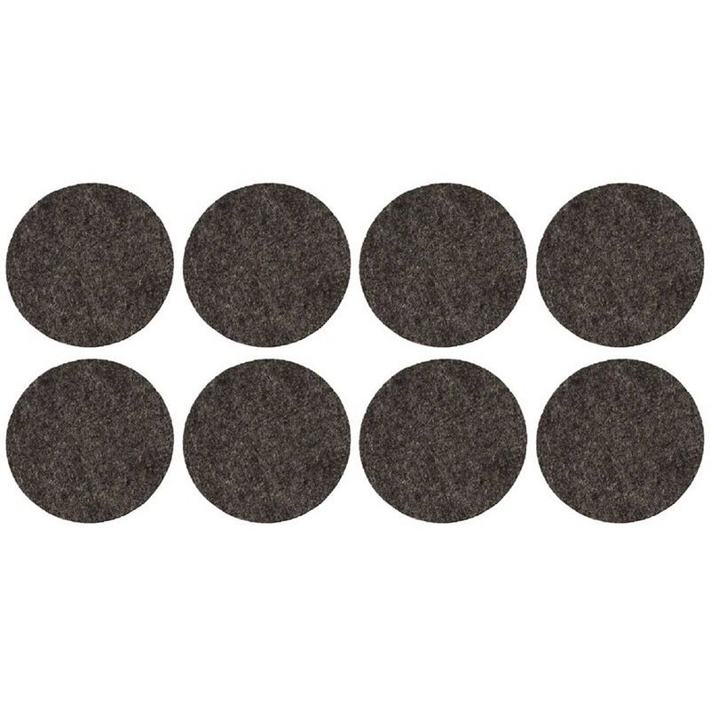 Foto van 48x zwarte meubelviltjes/antislip stickers 2,6 cm - meubelviltjes