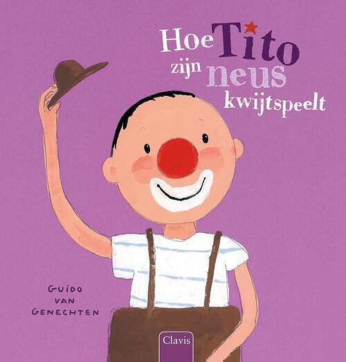 Foto van Hoe tito zijn neus kwijtspeelt - guido van genechten - kartonboekje;kartonboekje (9789044849257)