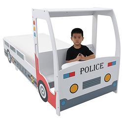 Foto van Infiori kinderbed politieauto met 7 zone h3 matras 90x200 cm