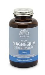 Foto van Mattisson healthstyle magnesium citraat malaat 78mg