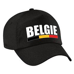 Foto van Belgie landen pet/baseball cap zwart volwassenen - verkleedhoofddeksels