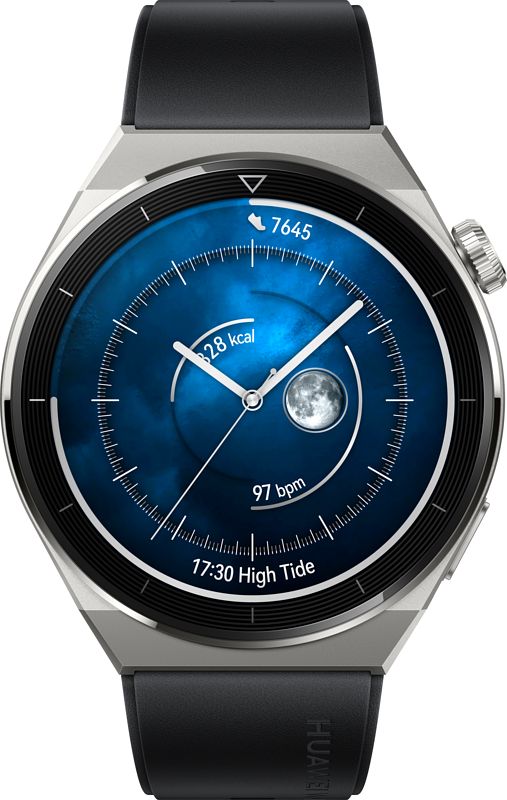 Foto van Huawei watch gt 3 pro titanium active zwart 46 mm