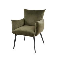 Foto van Anli style eetkamerfauteuil lobby groen velours