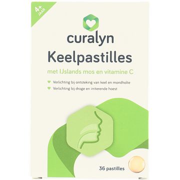 Foto van Curalyn keelpastilles + vitamine c, 36 stuks bij jumbo