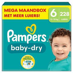 Foto van Pampers - baby dry - maat 6 - mega maandbox - 228 luiers