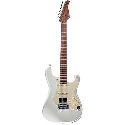Foto van Mooer gtrs guitars standard 801 vintage white intelligent guitar met gigbag