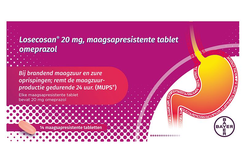 Foto van Losecosan 20mg tabletten