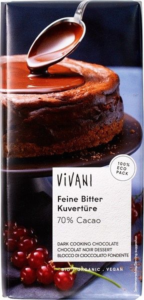 Foto van Vivani smelt chocolade puur