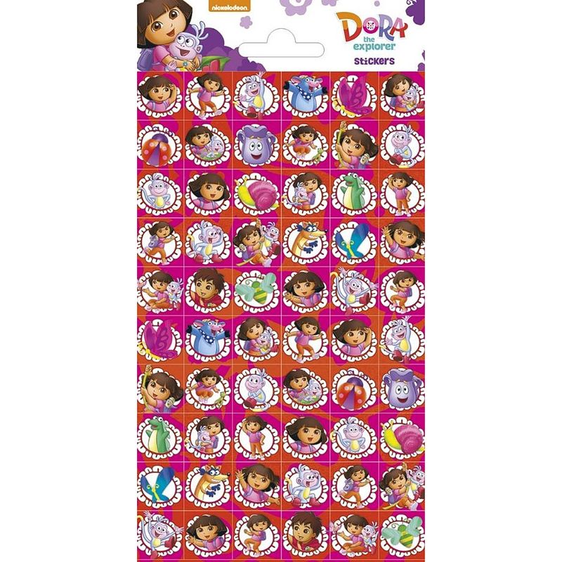 Foto van Funny products stickervel dora mini junior papier 60 stuks